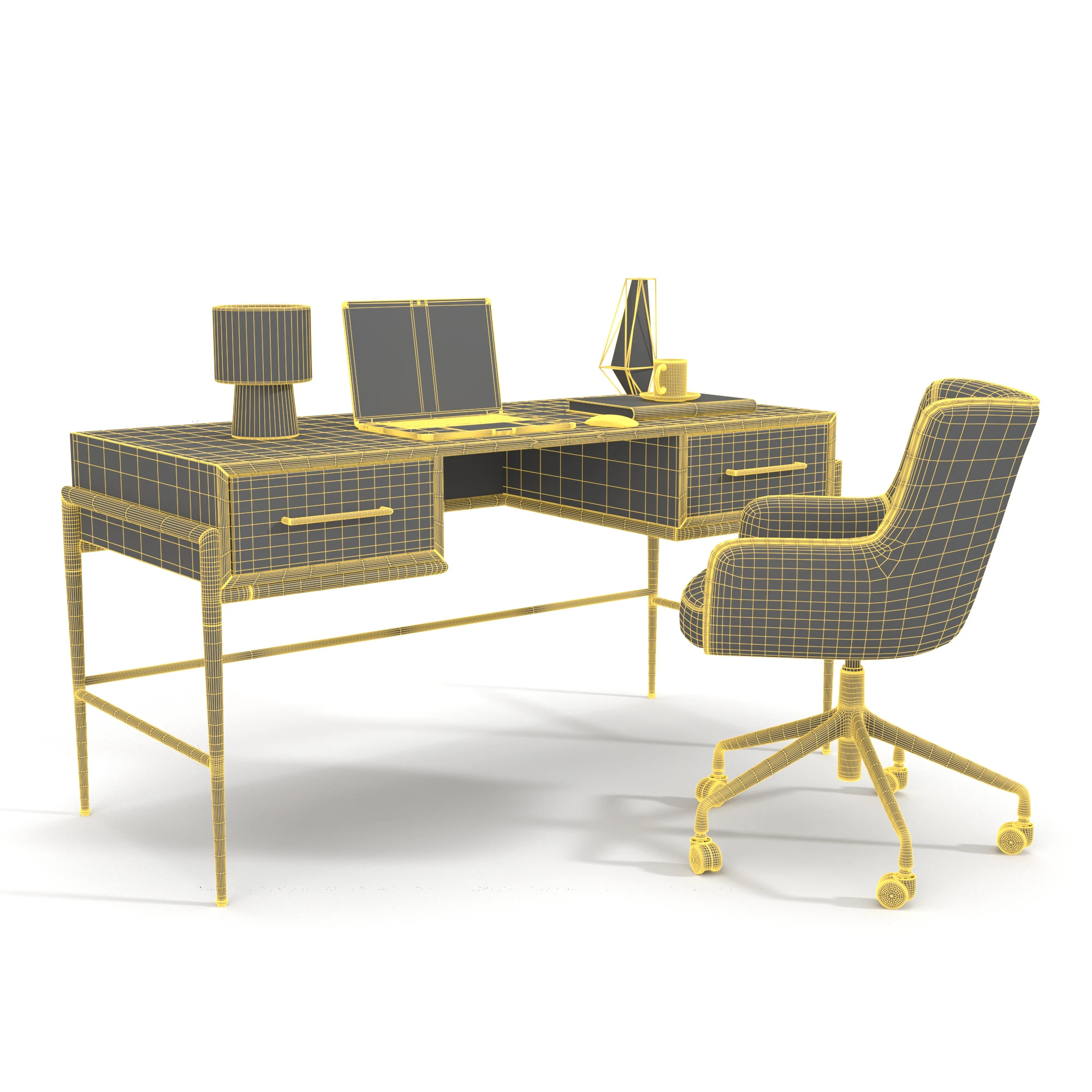 Office Set 01 3D Model_07